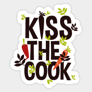 Kiss the cook Sticker